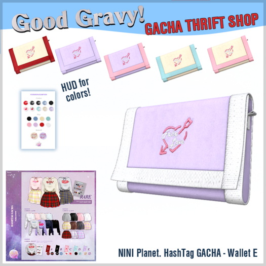 NINI Planet. HashTag GACHA - Wallet E