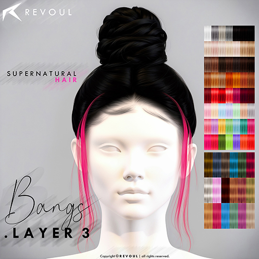 REVOUL - 'SuperNatural' Hair / BANG HUD / LAYER 3 <3 (add me)