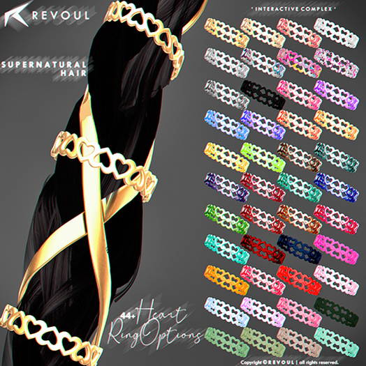 REVOUL - 'SuperNatural' Hair / Heart Ring HUD <3 (add me)
