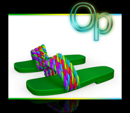 Green Rainbow Summer Sandals Kupra Reborn Maitreya Legacy