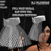 Full Prim Bridal hat with veil # 2