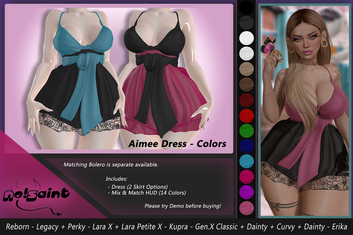 No!Saint - Aimee Dress_Color Edition_HUD Driven
