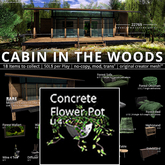 22769 - Concrete Flower Pot - COMMON