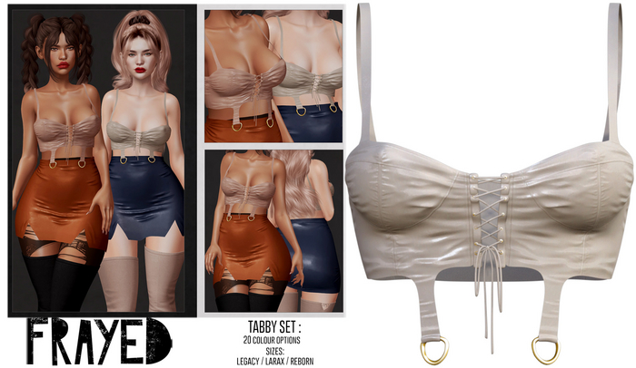 Frayed - Tabby Top - Champagne