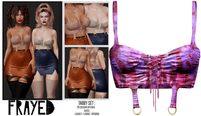 Frayed - Tabby Top - Bloom