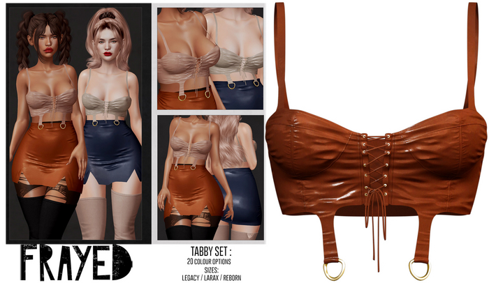 Frayed - Tabby Top - Rust