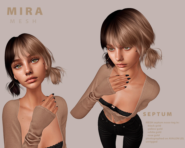 M I R A mesh - septum [wear to unpack]