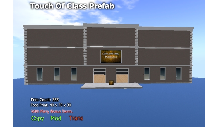 Unlimited Designs Touch Of Class Prefab  Package