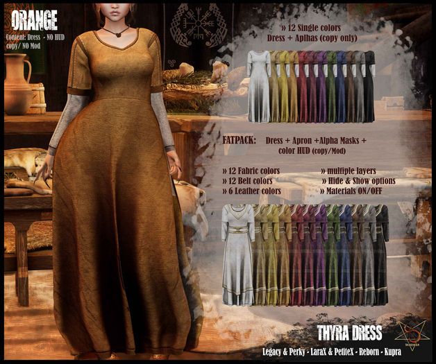 //RKS// Dress Thyra - Orange