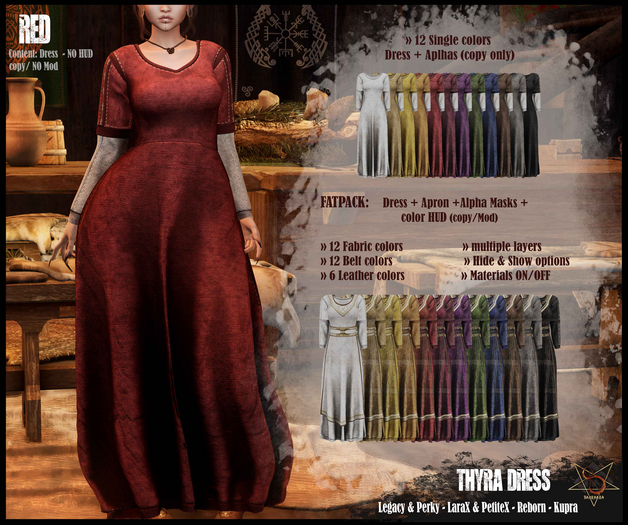 //RKS// Dress Thyra - Red