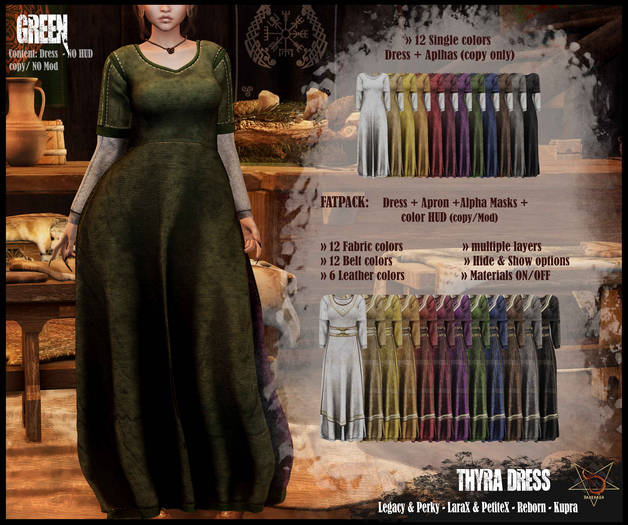 //RKS// Dress Thyra - Green
