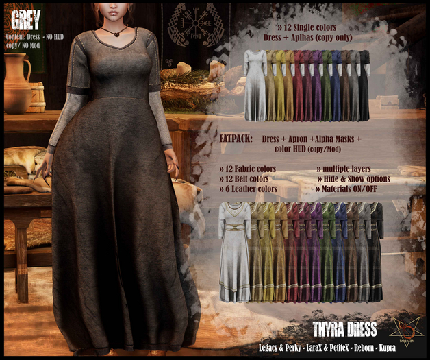 //RKS// Dress Thyra - Grey