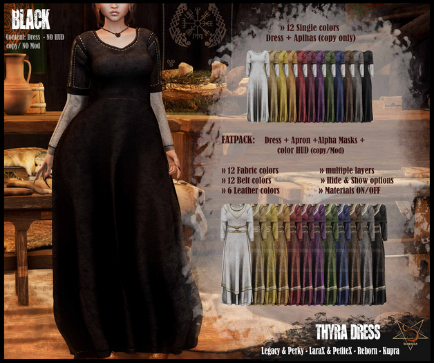 //RKS// Dress Thyra - Black