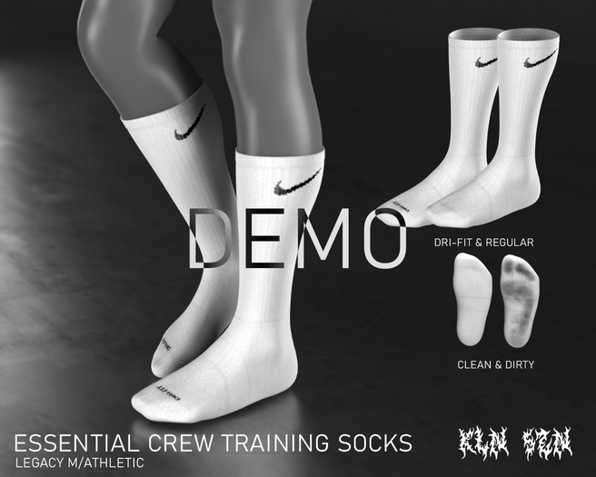KLN SZN - Essential Crew Socks Demo