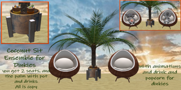 C.M.D. - coconut chair ensemble NEW VB