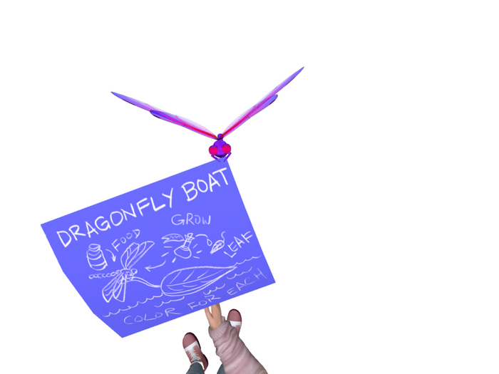 (7S) Rare Blueprint: Purple Dragonfly Boat