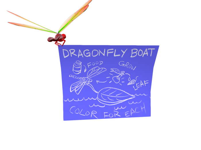 (7S) Rare Blueprint: Red Dragonfly Boat