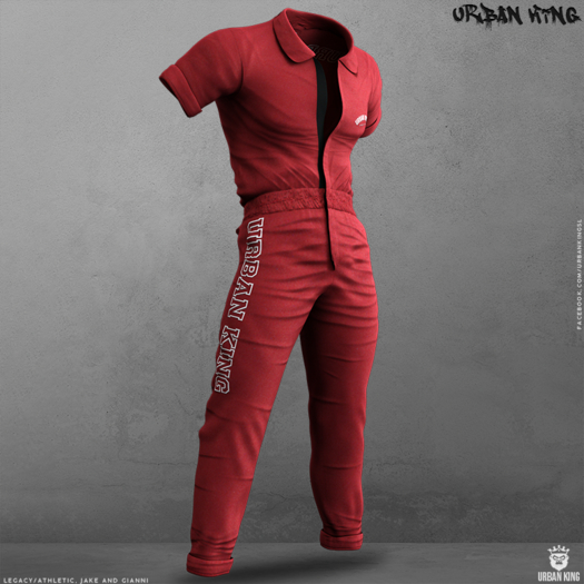 [Urban King] Rodrygo Overall - Red