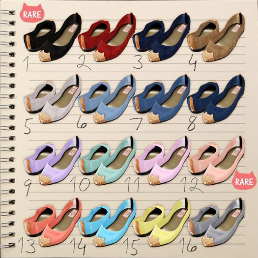 "mignon." -cat toe-cap flat. (Maitreya) 08