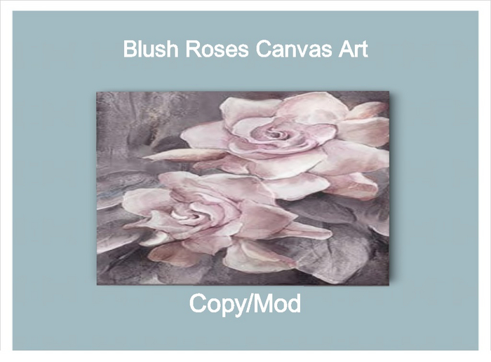 *CC* Blush Roses Canvas Art 