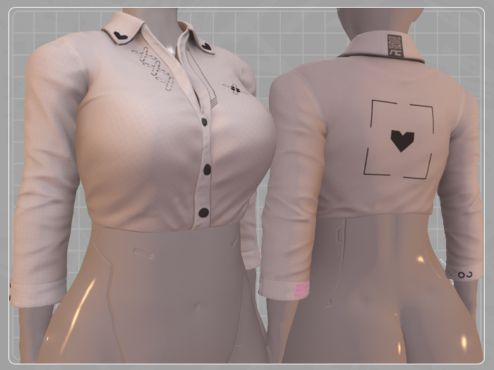 Dress Shirt [Print.White]