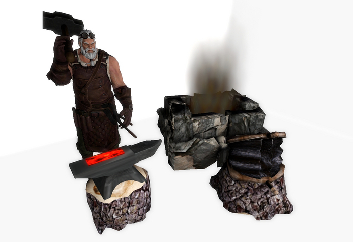 Medieval Blacksmith Scenarios - Animesh 29 Li - Furnace 5 Li