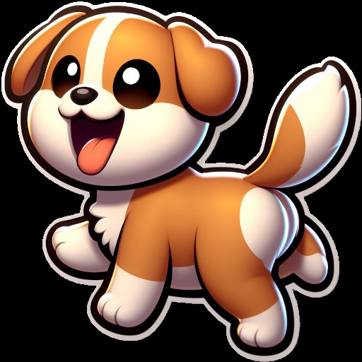 Happy Puppy Sticker