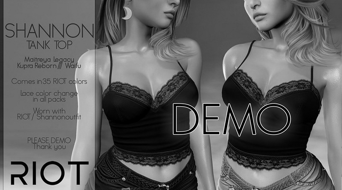 RIOT / Shannon Tank Top - Demo