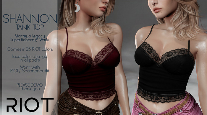 RIOT / Shannon Tank Top - Fatpack