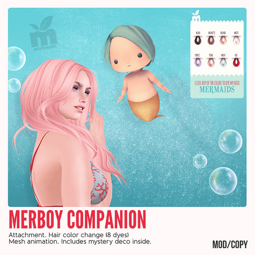 *MishMish* MERBOY Companion - GOLD [Boxed]