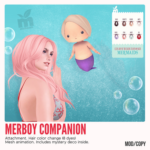 *MishMish* MERBOY Companion - VIOLET [Boxed]