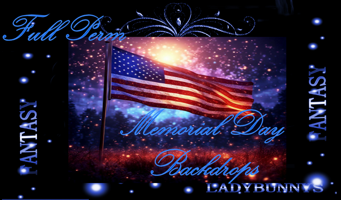 Fantasy Background Textures-Memorial Day Backdrops Full perm