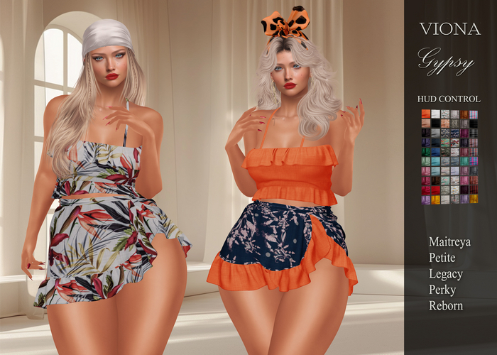 VIONA-Gypsy Skirt-Top Set♥