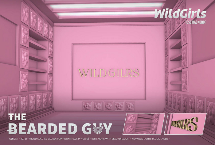 Wild Girls Rose Backdrop - The Bearded Guy