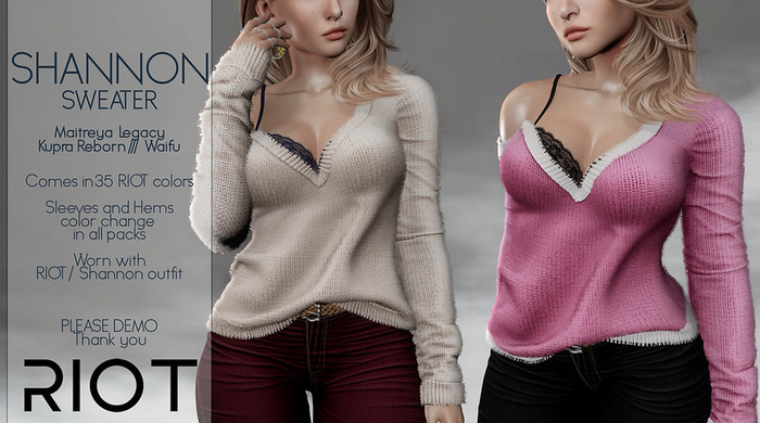 RIOT / Shannon Sweater - Fatpack