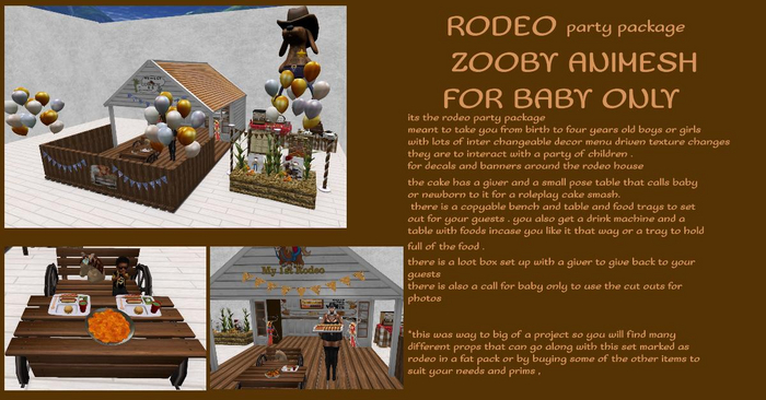 MERCI~ Rodeo party package