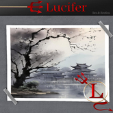 Japan Watercolor Decor Poster Horizontal