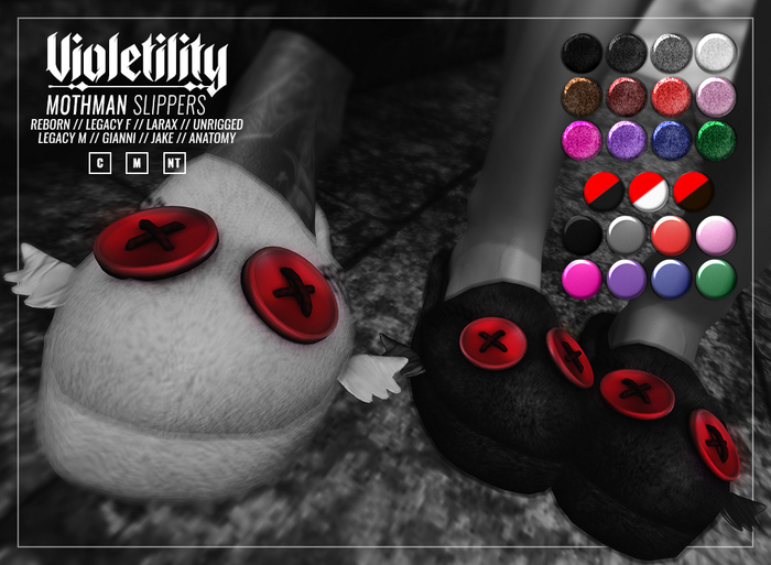 Violetility - Mothman Slippers [DEMO]