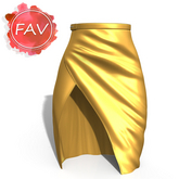 Gold Formal Skirt Maitreya LaraX Legacy Reborn