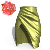 Olive Gold Formal Skirt Maitreya LaraX Legacy Reborn