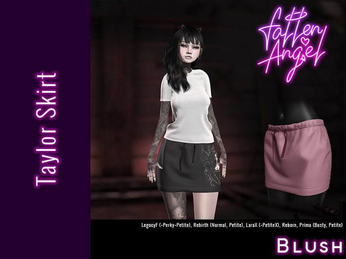 Fallen Angel - Taylor Skirt - BLUSH