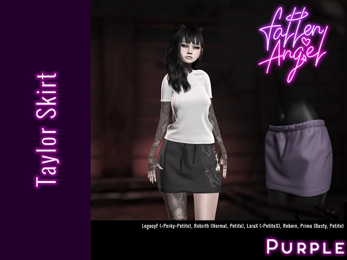 Fallen Angel - Taylor Skirt - PURPLE