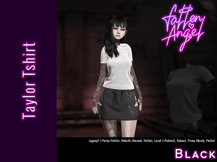 Fallen Angel - Taylor Tshirt - BLACK