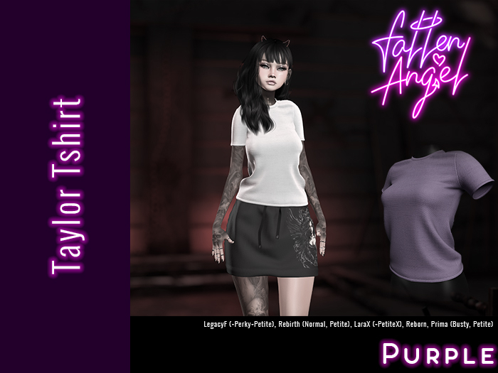 Fallen Angel - Taylor Tshirt - PURPLE