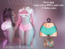 [[ Masoom ]] Mind Bender Shorts - Aqua
