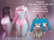 [[ Masoom ]] Mind Bender Hoodie - Sky