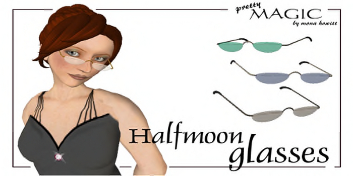 Halfmoon teacher glasses - 4 colors (mod/copy)