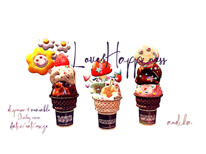 ADD/andika{Love&Happiness}Dispenser&Wearable Set