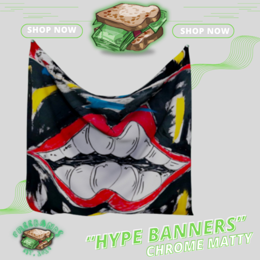 [FREEBANDS] - "CHROME MATTY BANNER"