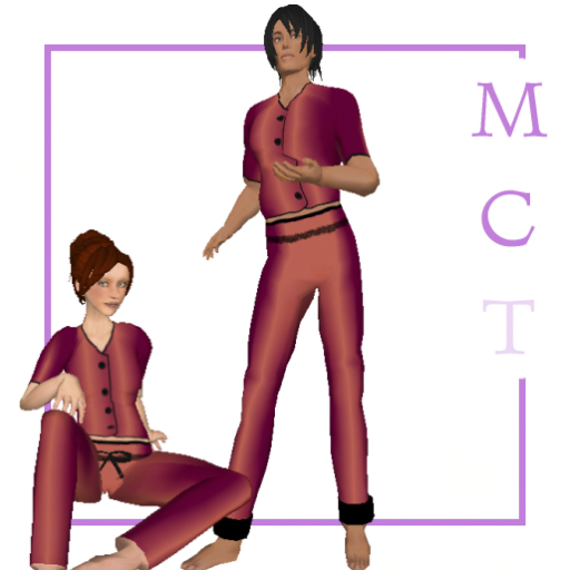 Unisex satin pyjamas red [by Finally]